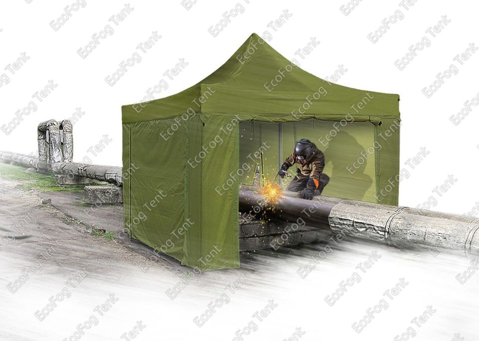 Навес сварщика 3x3 Profi Брезент Огнестойкий от производителя Ecofog Tent. Цена от производителя