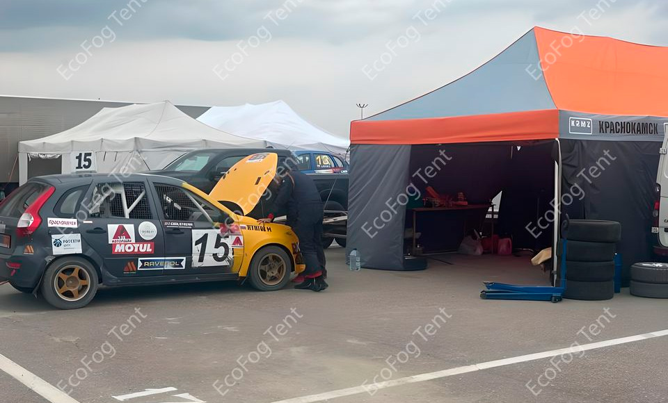 Мобильный шатер 4х8 - палатка гонщика Автокросс