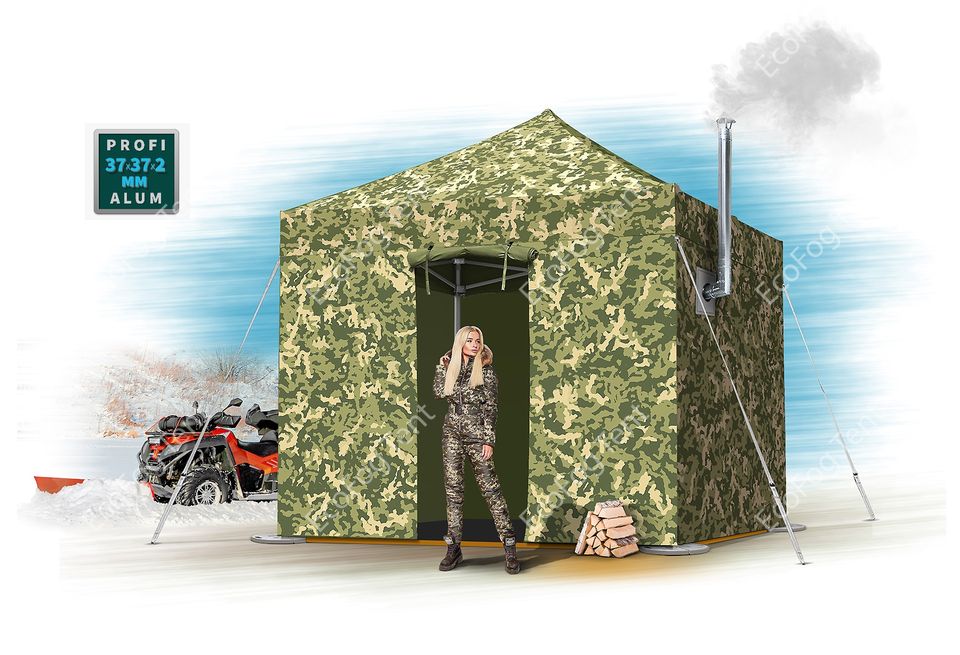 Зимняя палатка 2.4x2.4 «Winter Tent» от производителя Ecofog Tent. Цена от производителя