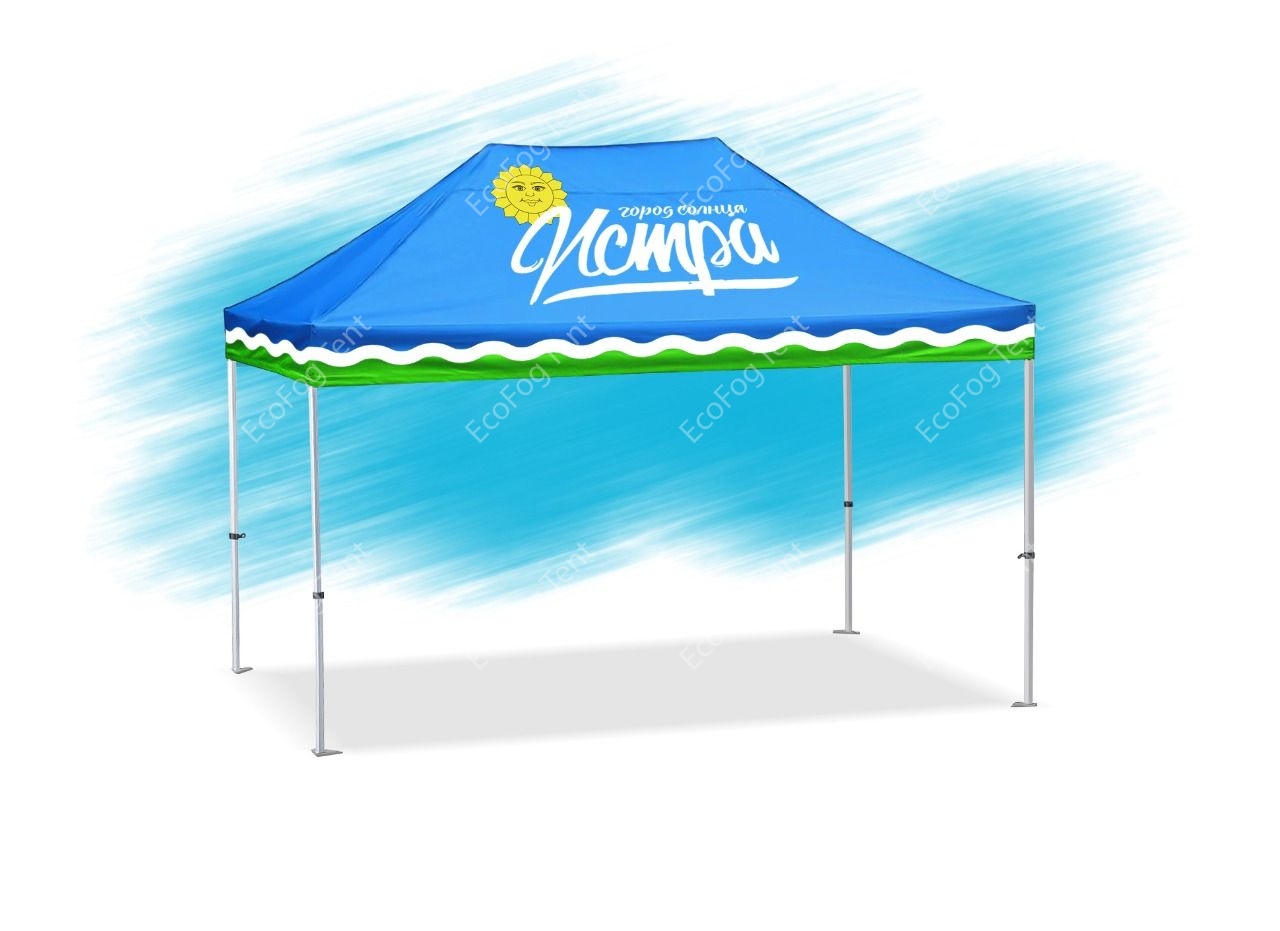 Торговая палатка 3*4.5 м брендированная от производителя Ecofog Tent. Цена от производителя