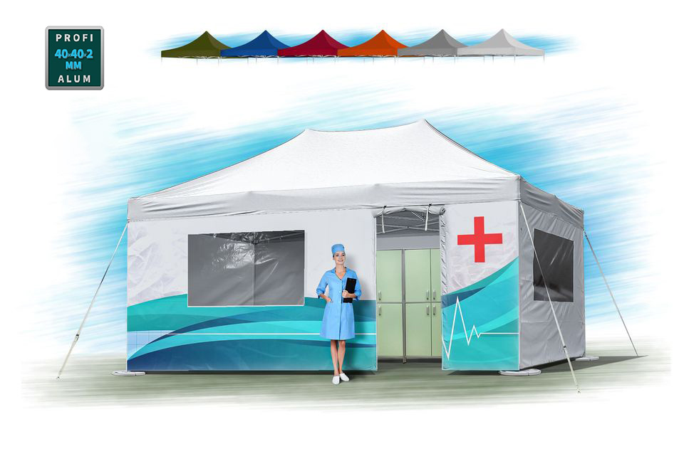 Медицинская палатка 4x6 от производителя Ecofog Tent. Цена от производителя